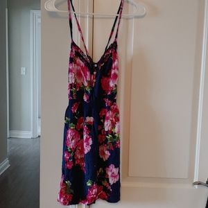 Hollister floral cross back dress